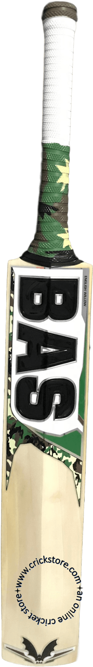 Camo Grip Cricket Bat PNG image with transparent background