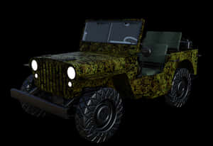 Camo Jeep Classic Model PNG image with transparent background