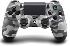 Camo Play Station Controller PNG Image