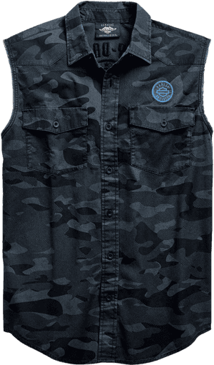 Harley Davidson Sleeveless Shirts Camo, HD Png Download PNG image with transparent background