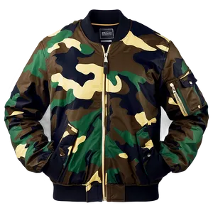 Camouflage Bomber Jacket Graphic Png 97 PNG Image