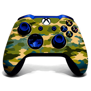 Camouflage Xbox Controller Design PNG 05252024 PNG image with transparent background