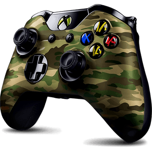 Camouflage Xbox Controller Design PNG vdr39 PNG image with transparent background