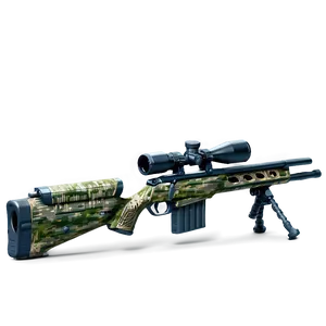 Camouflaged Sniper Rifle Graphic Png 8 PNG Image