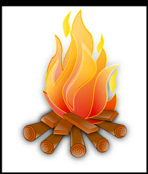 Campfire Clipart Illustration PNG with transparent background