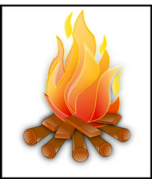 Campfire Clipart Illustration PNG Image