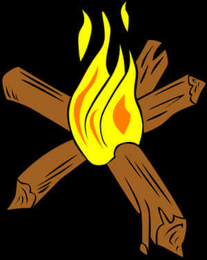 Campfire Clipart Illustration PNG image with transparent background