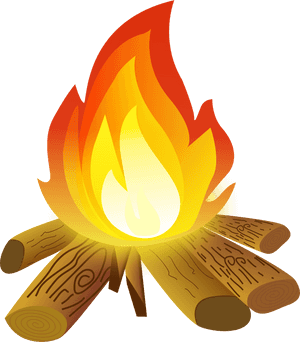Campfire Graphic Illustration PNG image with transparent background