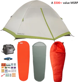 Camping Equipment Set PNG Image