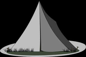 Camping Tent Illustration PNG with transparent background