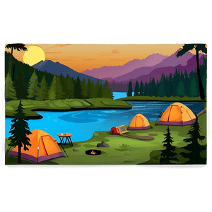 Camping Trip Itinerary Planner PNG qrl PNG image with transparent background