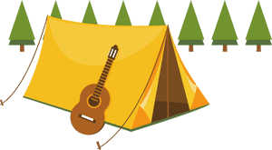 Camping Summer Camp Tent Illustration - Tent Illustration, HD Png Download PNG image with transparent background