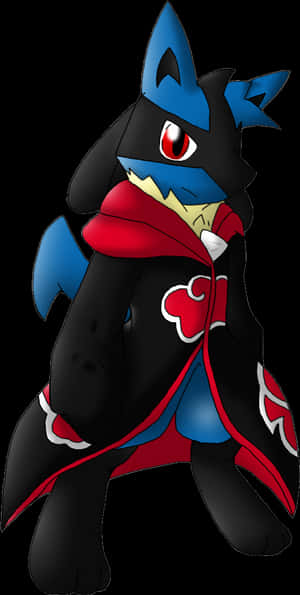 Can You Make This Lucario In An Akatsuki Robe A Shiny, HD Png Download PNG image with transparent background