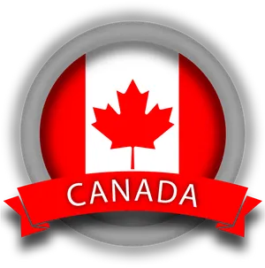 Canada Flag Emblem Graphic PNG Image