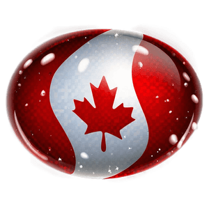 Canada Flag in Comic Bubble PNG fpa PNG image with transparent background