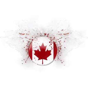 Canada Flag in Splatter Art PNG 13 PNG image with transparent background