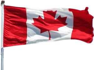 Canadian Flag Waving PNG Image