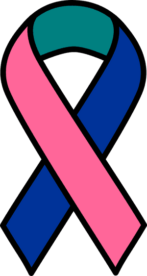 Thyroid Cancer Ribbon - Cancer Ribbon Clipart, HD Png Download PNG with transparent background