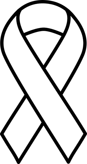 White Lung Cancer Ribbon - Cancer Ribbon Clipart, HD Png Download PNG with transparent background