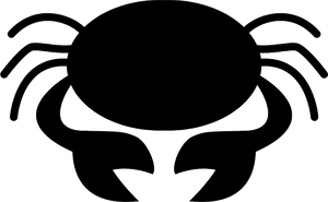 Crab Symbol For Zodiac Cancer Sign - Cancer Zodiac Sign Svg, HD Png Download PNG with transparent background