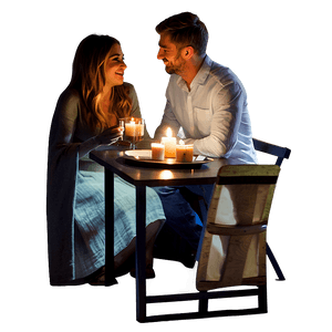 Candlelit Dinner Date PNG 06132024 PNG with transparent background