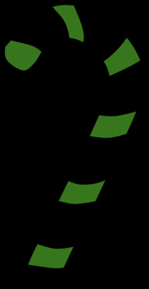 Candy Cane, Green, White - Cartoon Red And White Candy Cane, HD Png Download PNG image with transparent background