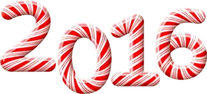 Candy Cane Styled2016 PNG Image