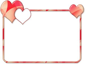 Mq Red Hearts Frame Frames Border Borders Rectangle- - Heart Rectangle Border, HD Png Download PNG