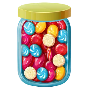 Candy Jar Illustration Png 06292024 PNG Image