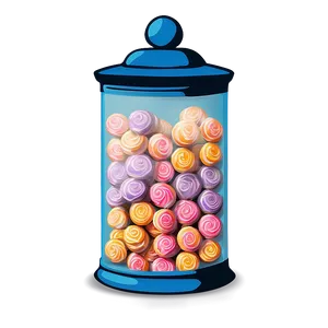 Candy Jar Illustration Png Hqf42 PNG Image