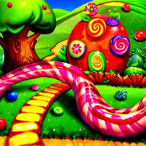 Candy Land Fruity Fields Png Awt54 PNG Image