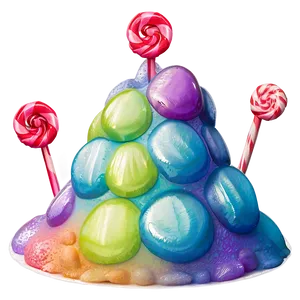 Candy Land Gumdrop Mountains Png 06202024 PNG Image