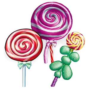 Candy Land Lollipop Trees Png Hwn89 PNG Image