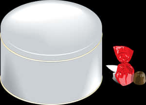 Candy Tinand Wrapped Chocolate PNG image with transparent background