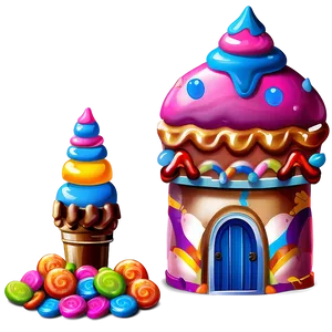 Candyland Confectionery Castle Png 06202024 PNG Image