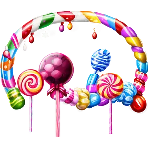 Candyland Festive Decorations Png 36 PNG Image