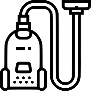 Canister Vacuum Cleaner Outline PNG Image