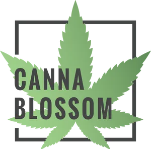 Canna Blossom_ Weed Leaf_ Graphic PNG Image