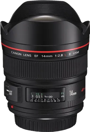 Canon E F14mm Lens PNG Image