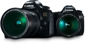 Canon E O S5 Ds Cameraswith Lenses PNG Image