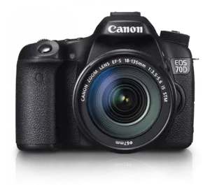 Canon E O S70 D D S L R Camera PNG Image