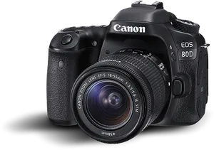 Canon E O S80 D D S L R Camera PNG Image