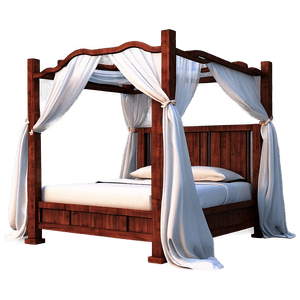 Canopy Bed Elegant Style PNG 30 PNG image with transparent background