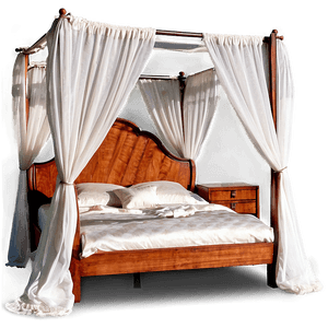 Canopy Bed Elegant Style PNG 91 PNG image with transparent background