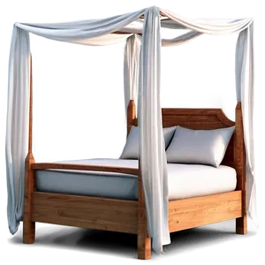 Canopy Bed Illustration Png 06282024 PNG Image