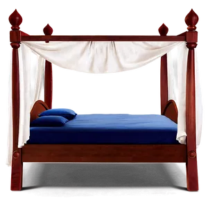 Canopy Bed Illustration Png Bnr5 PNG Image