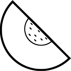 Cantaloupe Slice Icon PNG Image