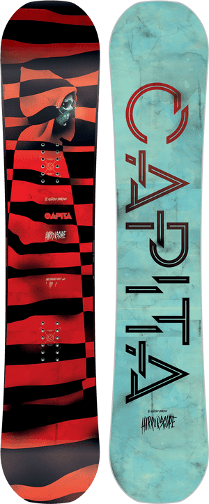 Capita Horrorscope Snowboard Design PNG image with transparent background