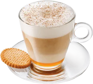 Cappuccinowith Cookie PNG Image