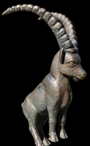 Capricorn Statue Artwork PNG image with transparent background